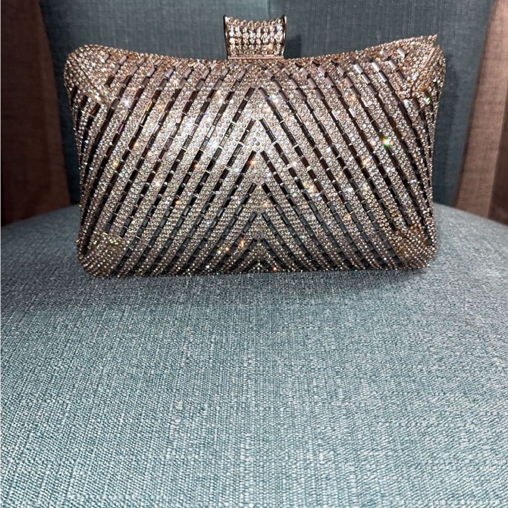 Elegant Silver Clutch Bag
